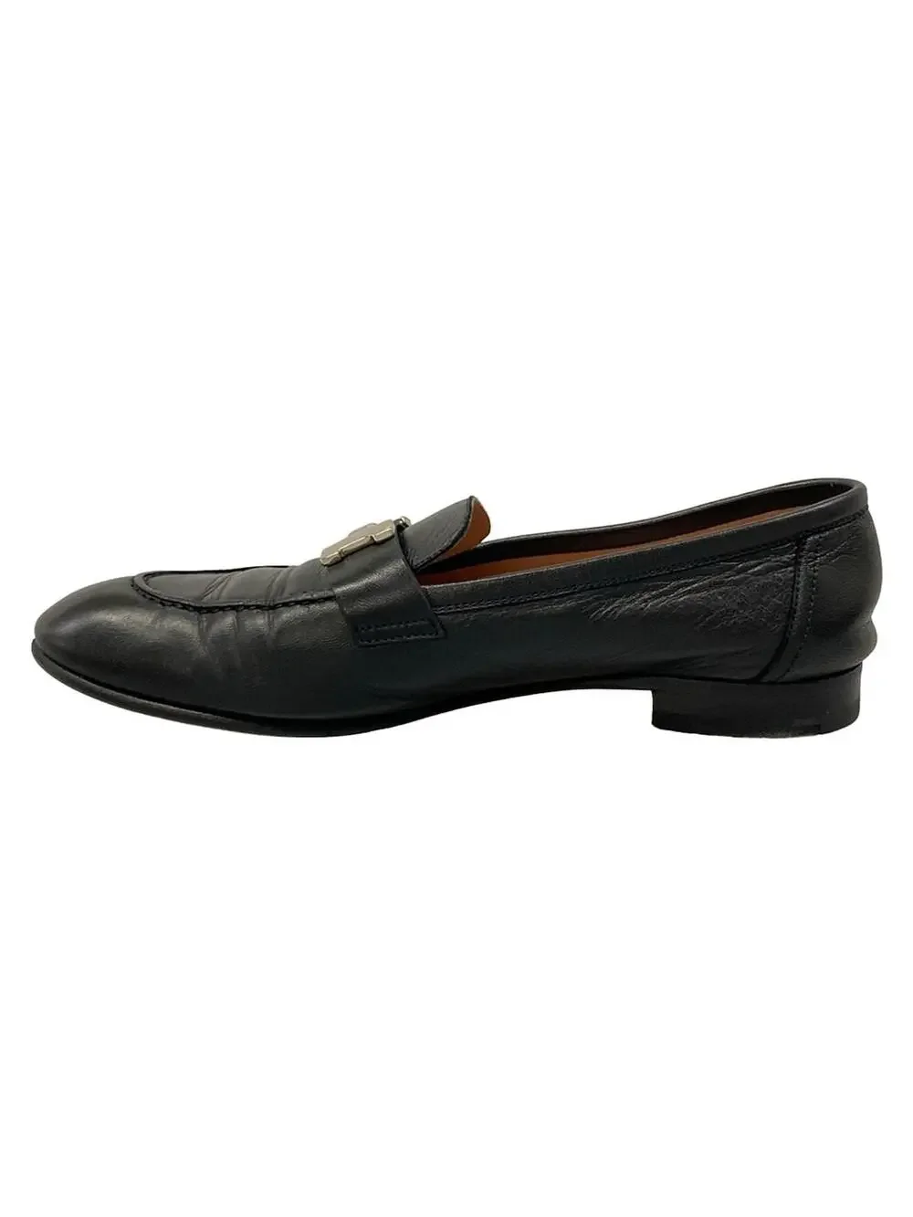 Hermes Black Leather Women's Shoes #278559H75B